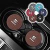 1pcs Suede Car Coaster Mat Water Cup Slots Non-Slip Pad for Leon 5F Cordoba Alhambra MK3 Ibiza 5 6 MII Altea Toledo 3