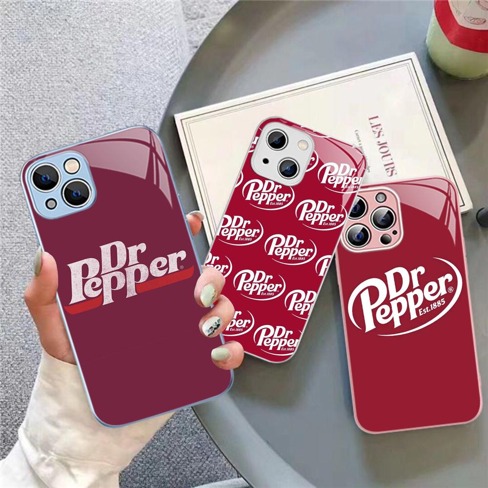 Чехол для телефона Cherry Drink D-Dr-P-Pepper для iPhone 14 13 12 Mini 11 Pro XS Max X XR 14 Plus Закаленное стекло