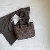 Leopard Print Bag Women's 2025 New Model, Popular This Year, Large-capacity Tote Bag, Foreign Style Splicing, Single Shoulder Class Commuter Bag