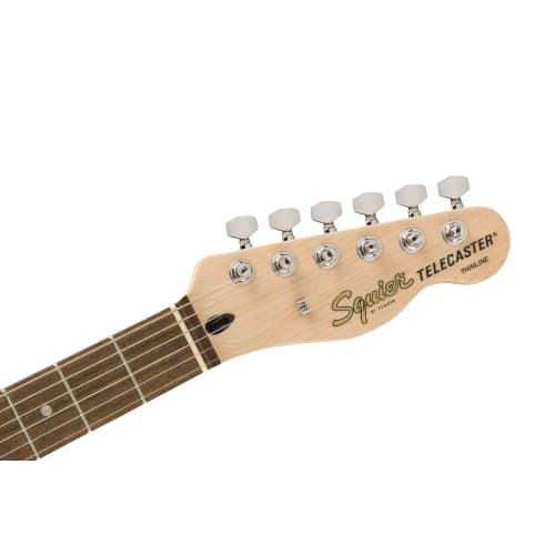 Squier by Fender/Affinity Series Telecaster Thinline Laurel Fingerboard Black Pickguard Olympic White Squier