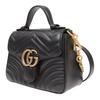 GUCCI GG Marmont Leather Handbag Mini Women's Black 547260-DTDIT-1000