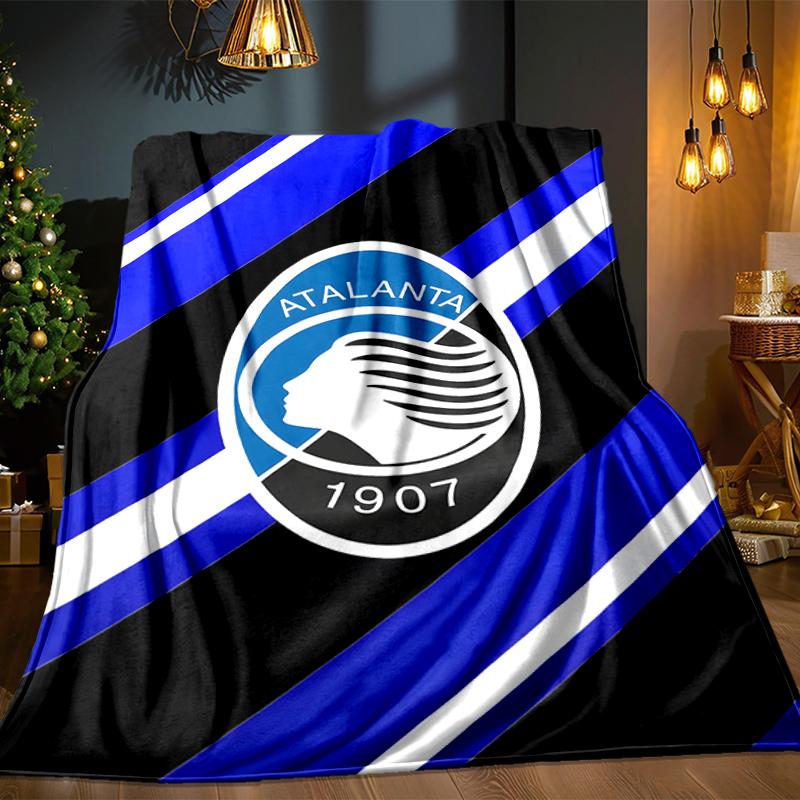 Football Atalanta Blanket Lightweight Ideal Bedding Blanket Perfect for Travel, Camping, Living Rooms, Offices, Sofas, Fan Christmas gift