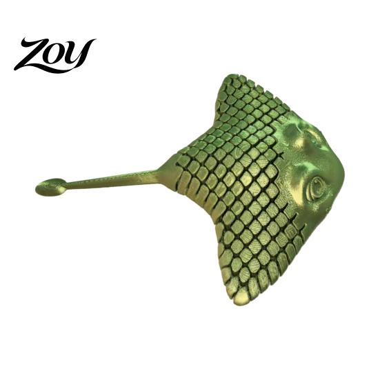 Decompression Toys for Adults 3D Printed Manta Ray Fidget Toy, Flexible Articulated Sea Animal Figurine Small Aquarium Accessories Desktop Decoration,
