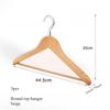 3pcs Non Slip Wide Shoulder Hanger Wooden Heavy Duty Strong Coat Hangers,Smooth Finish 360° Swivel Hook Solid Wood Hangers Shirt Suit Closet Organizer