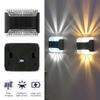 Водонепроницаемый светодиодный солнечный светильник, уличное освещение для сада, декоративное освещение вверх и вниз, настенный светильник для лестницы, двора, забора, меняющего цвет