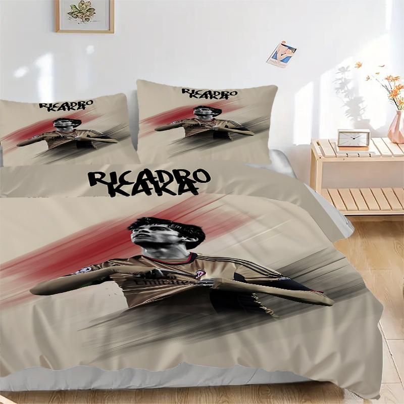 3Pcs Ricardo Kaka Artwork Bedding Sets For All Sizes New 3D Printed Bed Cover Comforter Duvet Cover Pillowcase Bedroom Decoration