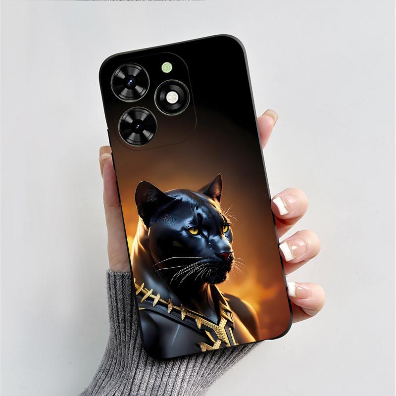 Чехол для Tecno Spark Go 2024 BG6 Черный Миф о Сунь Укуне Чехол Ударопрочный Мягкий ТПУ Чехол для Телефона Для Tecno Pop 8 Pop8 SparkGo 2024 Корпус
