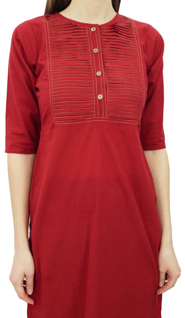 Phagun Cotton Designer Kurta Women Ethnic Top Tunic Indian Dress Straight