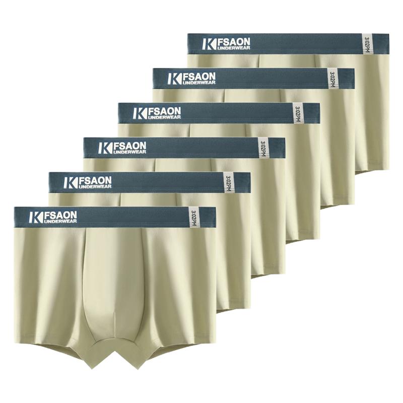 6 шт./комплект Мужское нижнее белье Дышащие Боксеры для мальчиков Шорты Удобные Хлопковые трусы L XL XXL 3XL 4XL