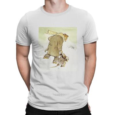 Together Man's TShirt Ernest & Celestine Cartoon O Neck Tops Fabric T Shirt Funny High Quality Birthday Gifts Unisex