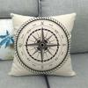 Nautical Elements: Rudder And Compass Digital Printing Short Plush Pillow Covers For Car Sofa Office Cushion Cover Home Goods