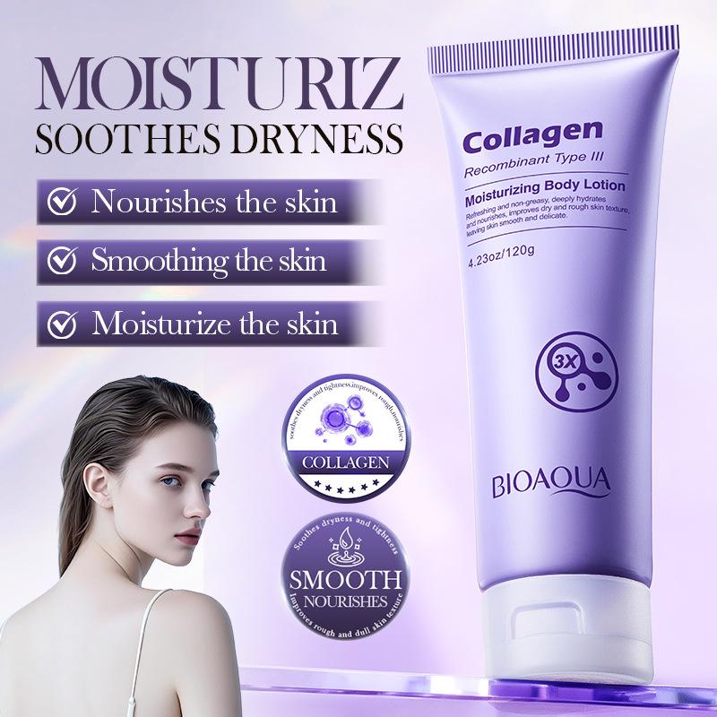 Recombinant Type III Collagen Body Lotion Deep Moisturizing Hydrating Nourishing Body Care Lotion 120g