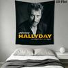 Johnny Hallyday Access Tapestry Background Cloth Fashion Print Homestay Soft Decoration Tapestry Soft Christmas Gift