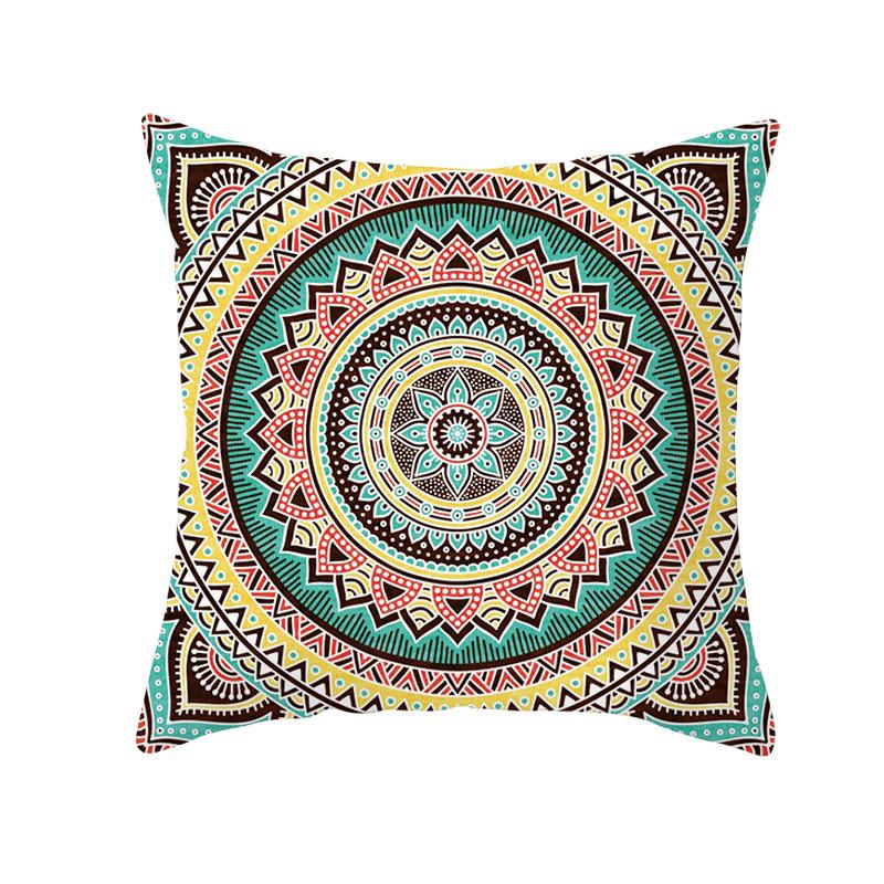 Moroccan Polyester Pillowcase 45x45cm Bohemian Hippie Sofa Cushion Cover Geometric Mancha Lo Print Home Decor Pillowcase