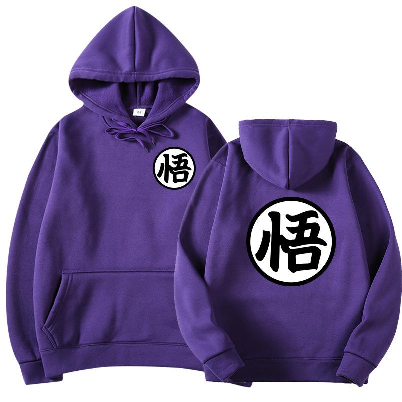 Newest Japanese Anime Hoodie Cosplay Saiyan Son harajuku Goku Pocket Hooded Sweatshirts Hoodies Men Women