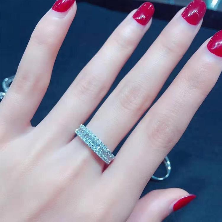 14K Белое Золото Цвет Бижутерия Богема Кольцо на Палец Anillos De Bizuteria Свадебное Мероприятие Вечеринка Мероприятие Женщины Свадебное Мероприятие Цвет