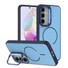 KEYSION Матовый чехол-подставка для телефона с покрытием Soft-touch для Samsung A55 5G A35 A25 A15 4G, Магнитная противоударная задняя крышка для Galaxy A05S