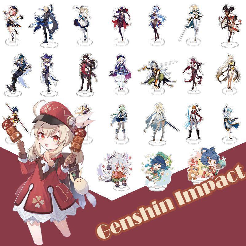 Genshin Impact Барбатос Кэцин Барбара Хутао Акриловая подставка для фигурки Идеально для декора