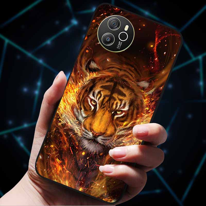 Для Oscal Tiger 12 Чехол Крутой Роскошный Мягкий Черный Силиконовый Ударопрочный Чехол для Телефона для Blackview Oscal Tiger 12 Coque Fundas TPU Etui