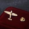 Брошь в форме самолета унисекс, булавка для костюма, воротник рубашки, значок, аксессуар, подарок