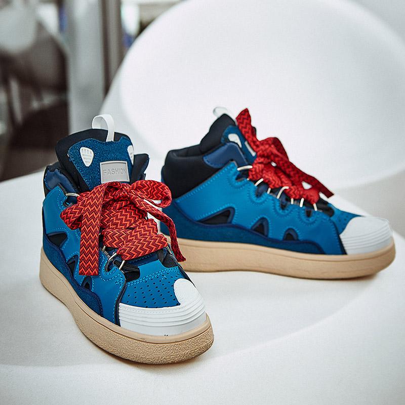 Мужская/женская обувь в стиле Харадзюку, совместная марка Tide, немецкая обувь, обувь для папы, высокие повседневные кроссовки для пары