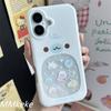 Япония INS Милый Ажурный Чехол для Телефона с Маленьким Тюленем Для iPhone 16 15 14 11 Pro Max 12 13 Pro XR XS MAX 78Plus Mini Задняя Крышка Y2K