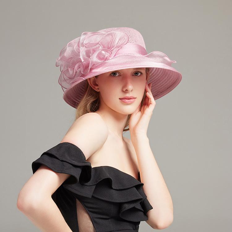 Шляпка-клош Lady's Church Derby Dress Cloche - Цветочная шляпа для вечеринки и свадьбы с дизайном Fascinator для женщин
