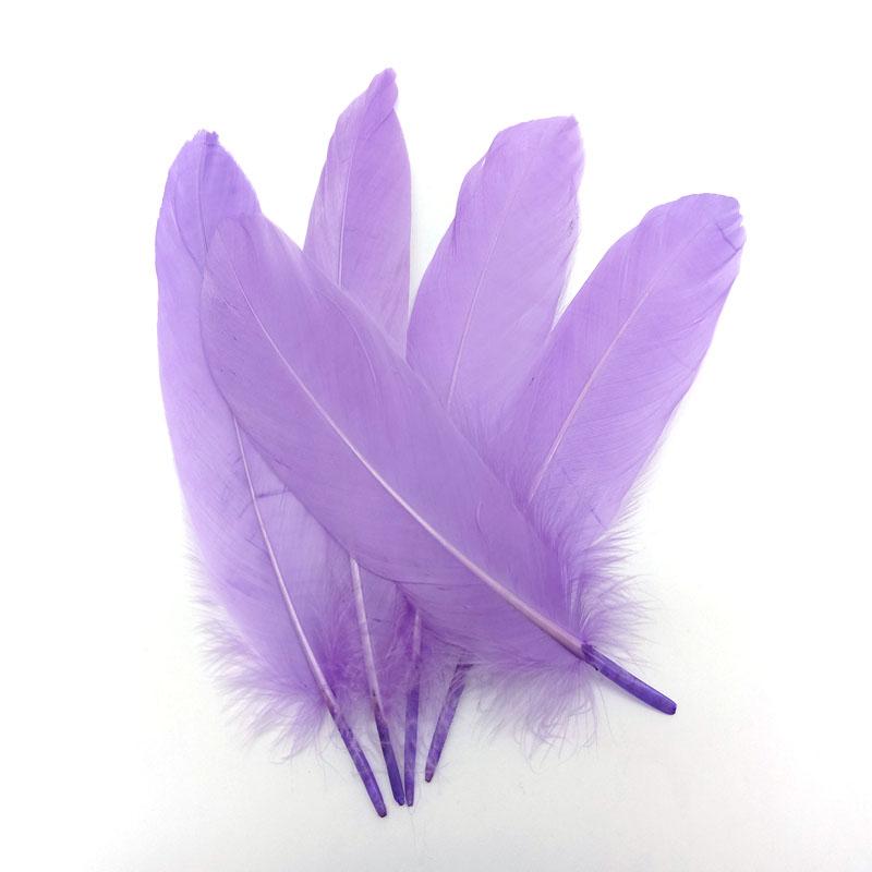 20PCS Hard Stick Colourful Goose Feathers Plumes Swan for Home Decoration Crafts DIY Jewelry Making Table Centerpieces 15-20cm