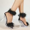 Catwalk Model 12CM Stiletto Platform Sandals Sexy Transparent Summer Party Women Footwear LFD-198711-Q2