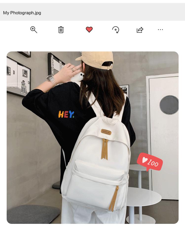 Корейский женский нейлоновый рюкзак 2023 года — модный, универсальный, школьный рюкзак в стиле литературного колледжа