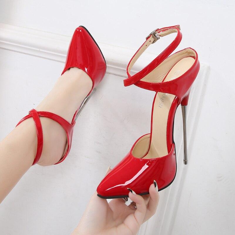 Женская профессиональная танцевальная обувь для ночного клуба, пикантная модная обувь для танцев на пилоне, большие размеры, каблук 16 см WZ