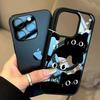 Применимо к чехлу для мобильного телефона Apple 11Pro iPhone11 акриловый милый 11Pro индивидуальность 11 нишевый черно-белый сложенный кот