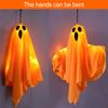 3 Pcs Halloween Hanging Ghosts 19.6" LED Light Up Outdoor Flying White Ghost for Front Yard Patio Lawn Garden Party Decor