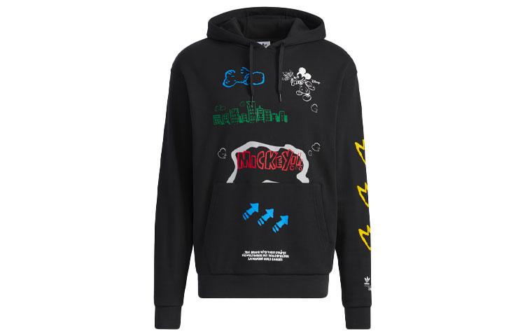 Adidas Originals Fangtastic Sweatshirts Men's Black Hooded Moderate Regular H37060