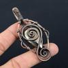 Golden Apache Pyrite Gemstone Pure Copper Wire Wrapped Handmade Pendant Jewelry