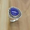 Серебряное кольцо с драгоценным камнем из ляпис-лазури для женщин, хрустальный кварц и стерлинговое серебро 925 пробы, уникальные ювелирные изделия ручной работы, подарок для нее