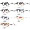 Popular Double-Layer Retro Rivets Flip Lens Small Round Sun Glasses Punk Eyeglasses Steampunk Flip-Up Sunglasses