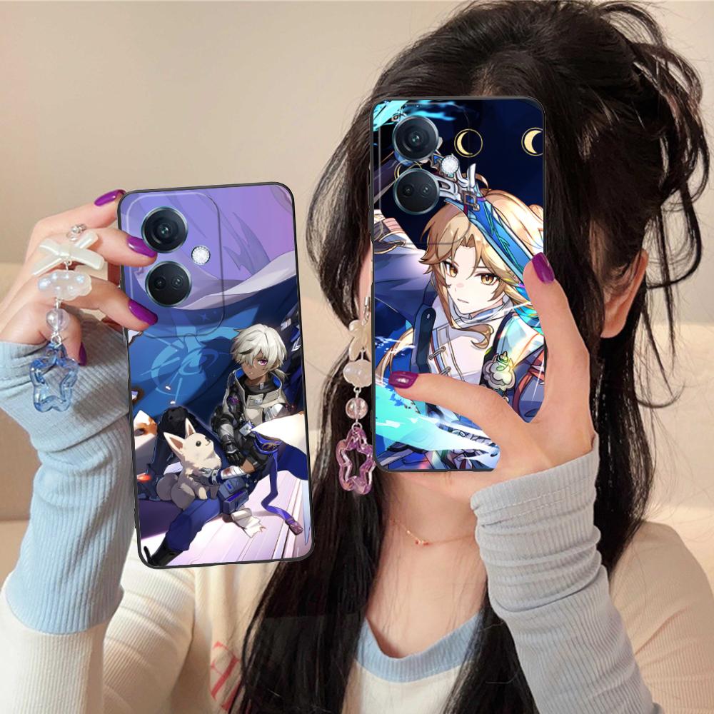 HSR Yanqing Matte TPU Mobile Phone Case for OPPO Find X9 X8 X7 X6 X5 X3 X2 Plus s Pro Ultra Lite Colorful Printing Cover