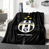 Juventus FC Print Flannel Blanket High Quality Warm Comfortable Cover for All Seasons Perfect for Gifts Home Decor