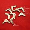 100pcs Antique Brass Metal Book Scrapbooking Notebook Albums Menus Folders Corner Protectors Bronze Tone Hardware