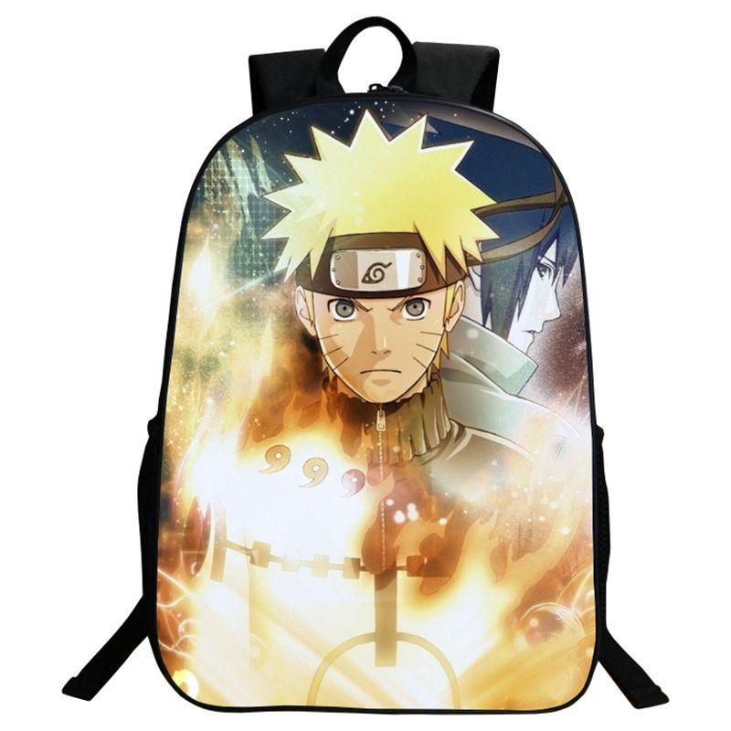 Stylish Anime Naruto Book Bag With Durable Design And Adjustable Shoulder Straps
