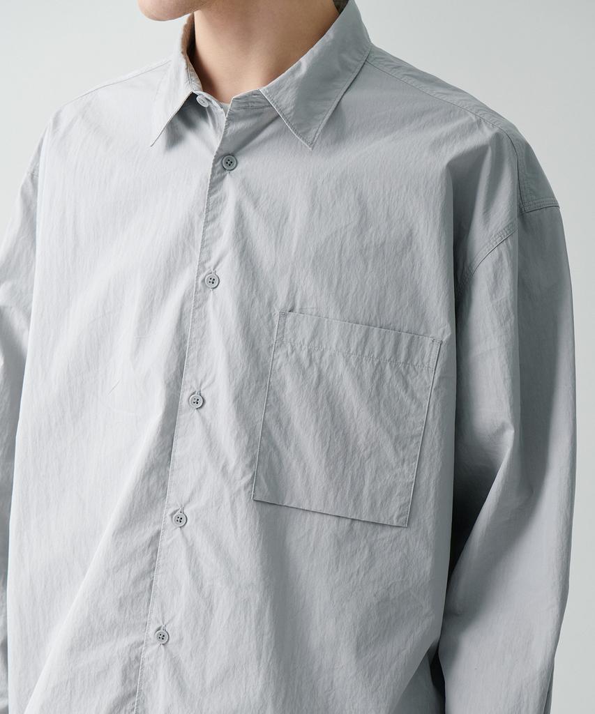 MUSINSA STANDARD [City Leisure] Cn Oversized Shirt [Light Grey]