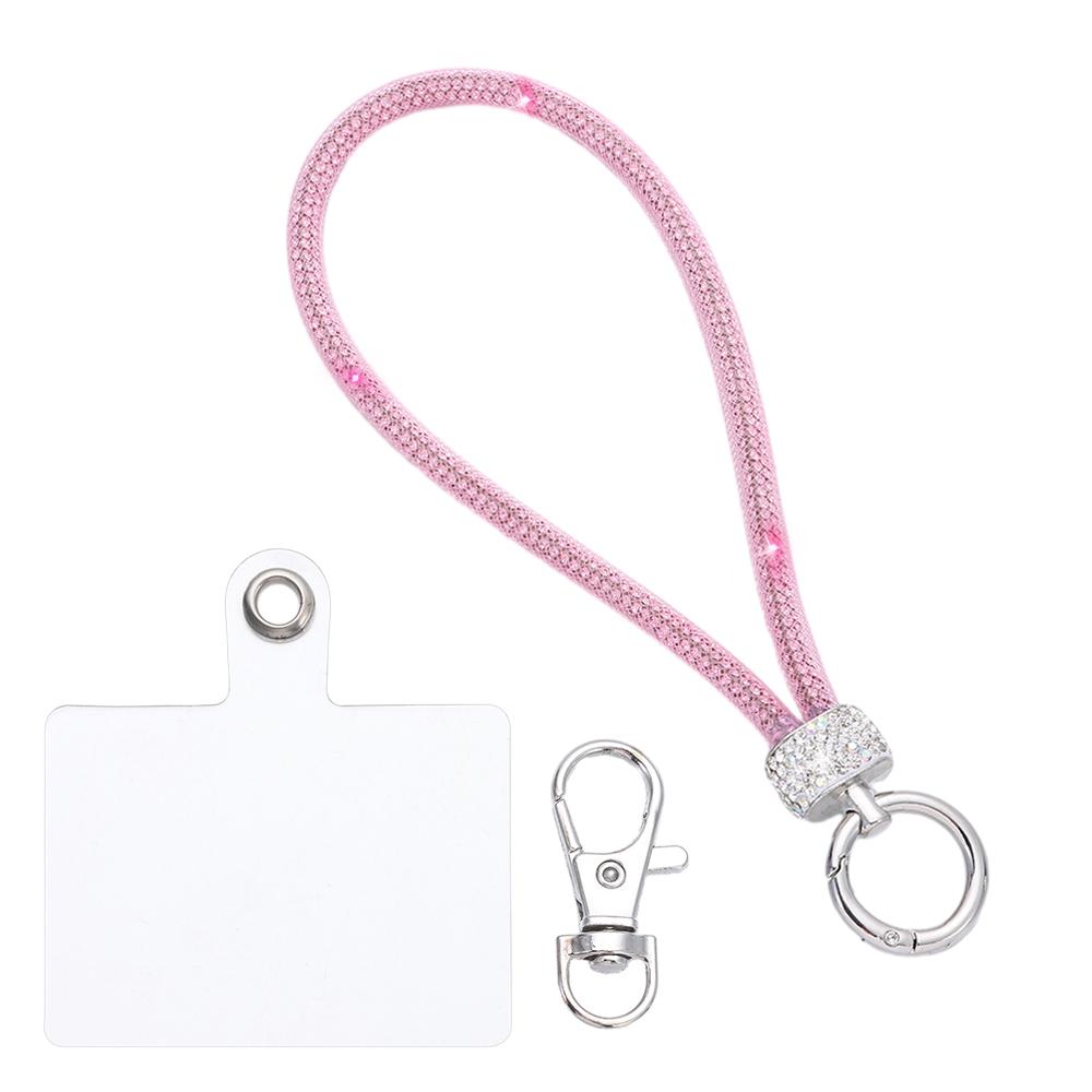 Блестящий Стразы Шнурок для Телефона Телефон Алмазный Кристалл Ремешки на Запястье Брелок Подвесной Шнурок от Потери