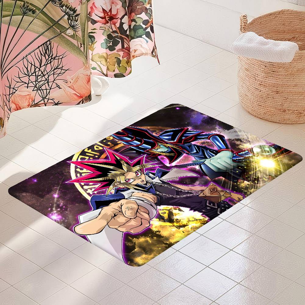 1PC Anime Y-Yu G-gi O-oh Bathroom Mat Anti-slip Absorb Water Long Strip Cushion Bedroon Mat Welcome Doormat