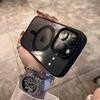 Роскошный прозрачный чехол для беспроводной зарядки MagSafe для iPhone 15 14 13 12 11 Pro Max 15 Plus Магнитный противоударный бампер Чехол