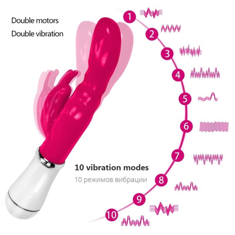 G Spot Rabbit Vibrator Секс-игрушки для взрослых для стимуляции клитора Водонепроницаемый персональный фаллоимитатор Вибратор
