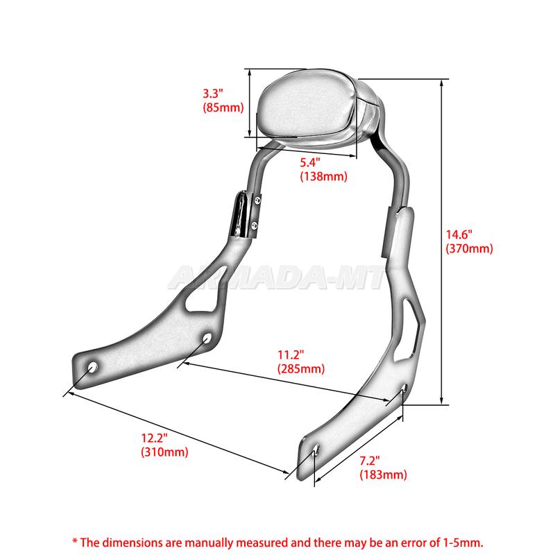 2018-2024 For Harley Fat Bob 114 FXFBS FXFB Motorcycle Accessories Backrest Sissy Bar CNC Metal Steel Rear Seat Backrest