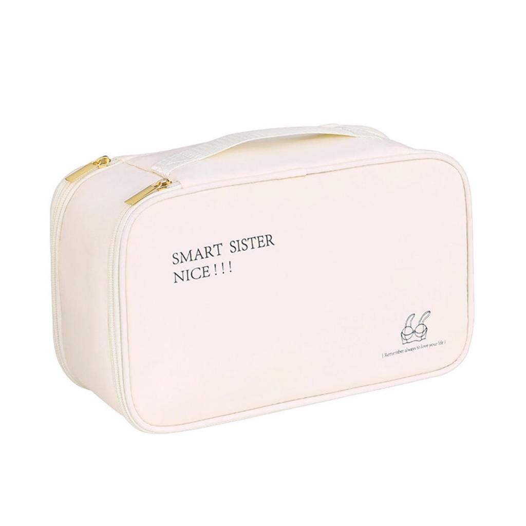 Дорожная сумка для хранения Портативный органайзер для нижнего белья, колготок, носков Двухслойная Большая вместимость Сумка для багажа Предметы первой необходимости для путешествий