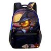 Cartoon Kpop Youthful School Bags Unisex Halloween Pumpkin Travel Bags 3D Print Oxford Waterproof Notebook Shoulder Backpacks