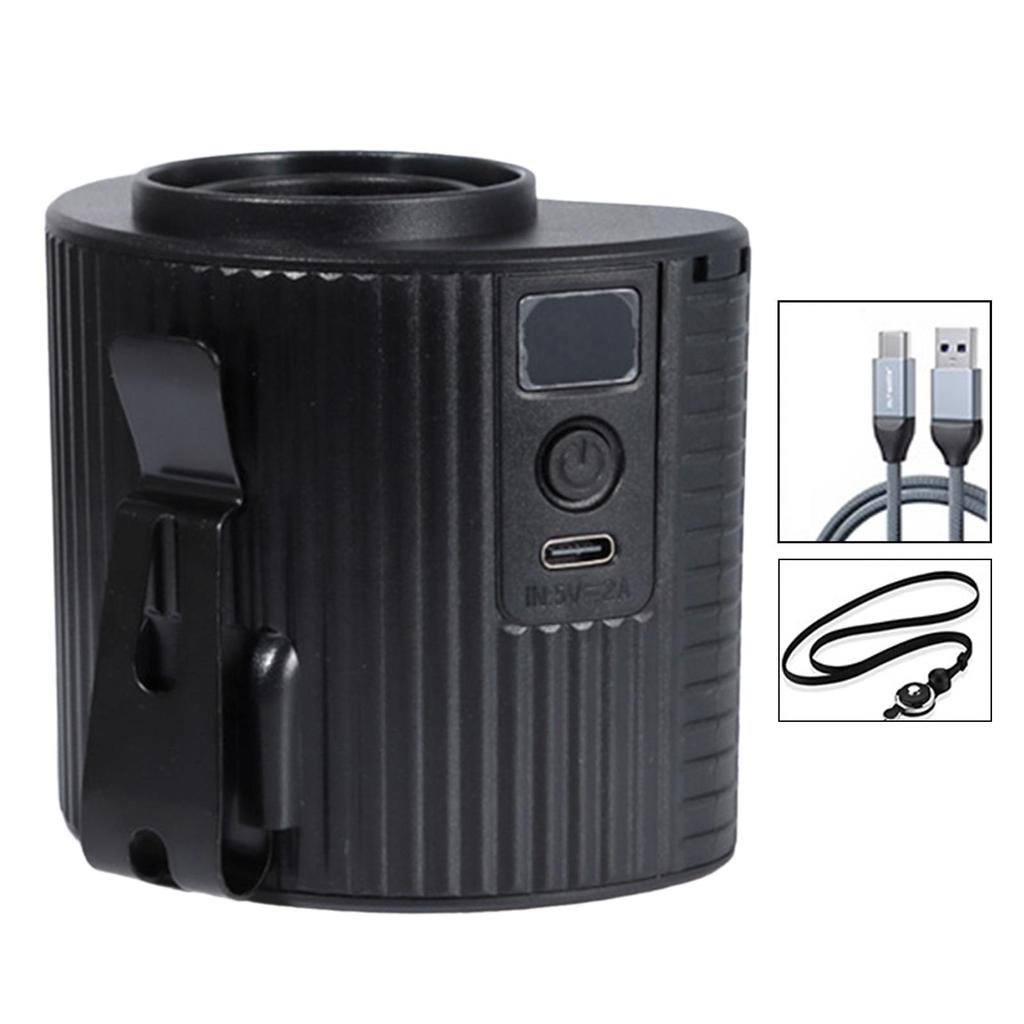 Portable Waist Fan Quiet Multiuse Personal Fan with Neck Lanyard Cooling Fan for Farm Work Jobsite Outside Sports Riding Camping